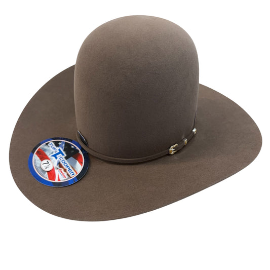 American Hat 10X Pecan Felt Hat 7" Tall Crown Tuf Cooper Collection