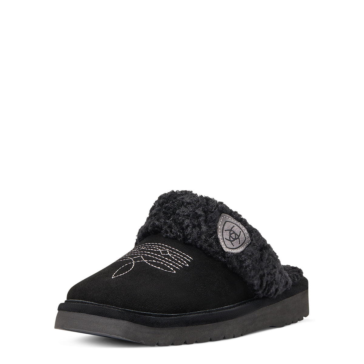 Women’s Jackie Square Toe Slippers Black