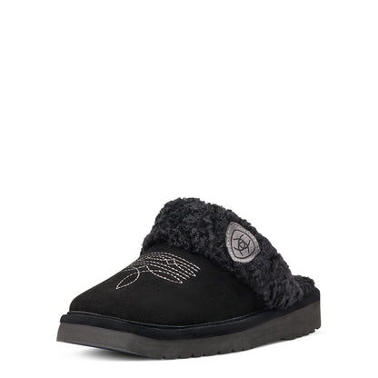 Women’s Jackie Square Toe Slippers Black