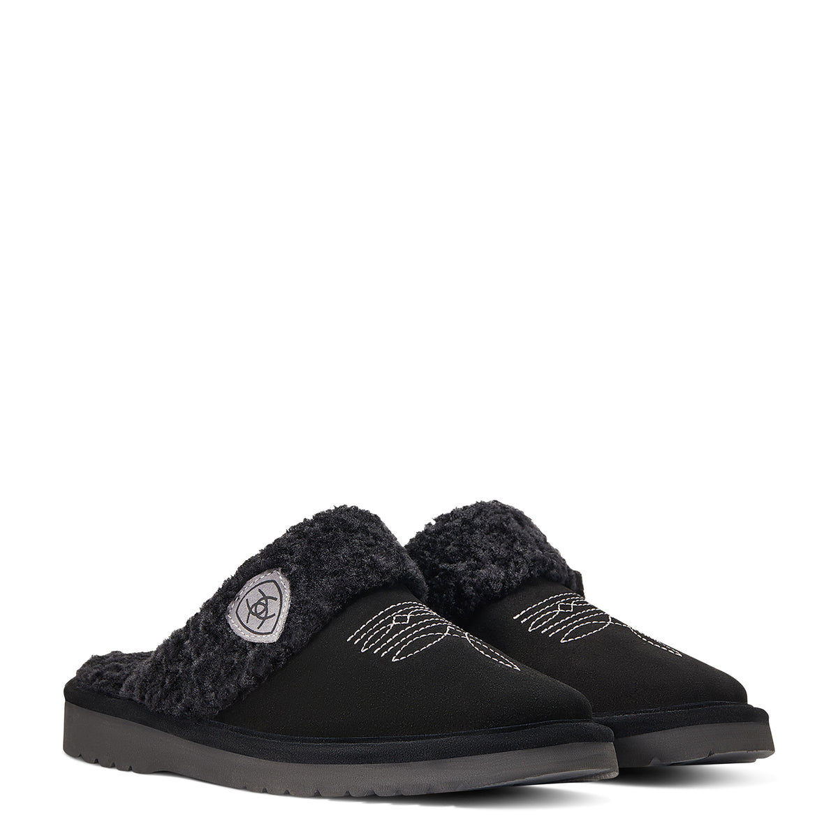 Women’s Jackie Square Toe Slippers Black