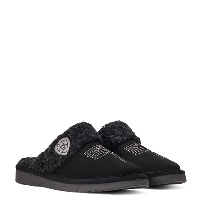 Women’s Jackie Square Toe Slippers Black