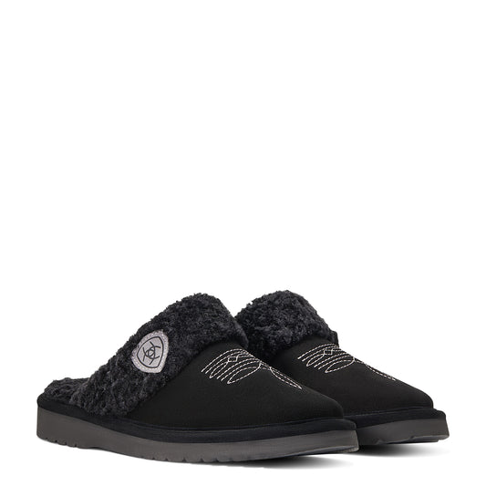 Women’s Jackie Square Toe Slippers Black
