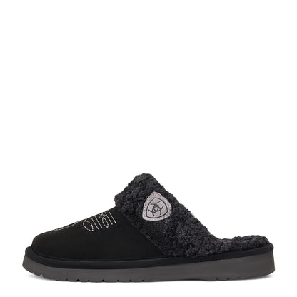 Women’s Jackie Square Toe Slippers Black