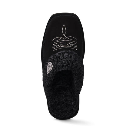 Women’s Jackie Square Toe Slippers Black
