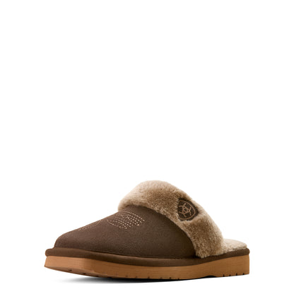 Women's Jackie Square Toe Slipper Chocolate