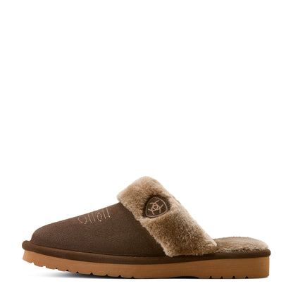 Women's Jackie Square Toe Slipper Chocolate
