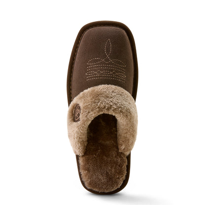 Women's Jackie Square Toe Slipper Chocolate