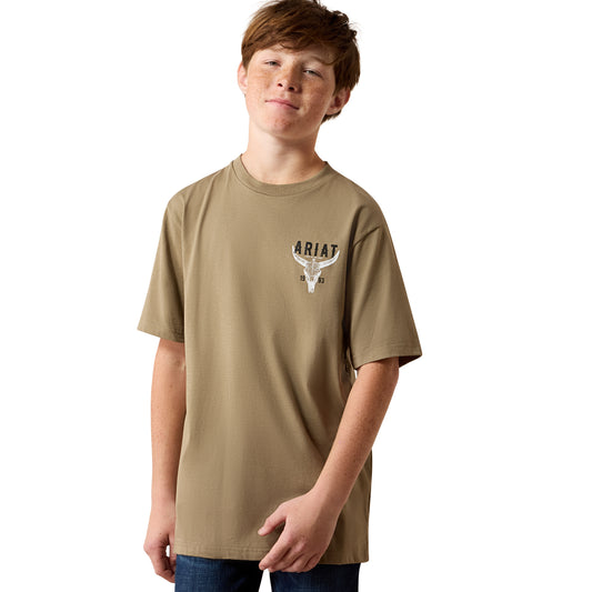Boys Best Longhorn T-Shirt Fallen Rock 10080707