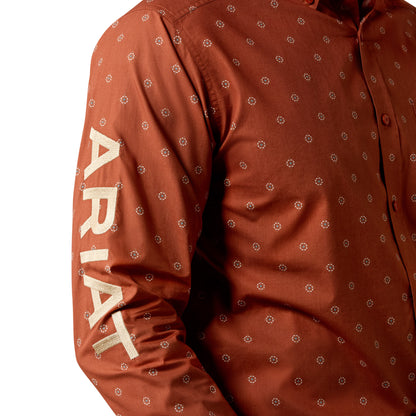 Men Team Dakota LS Shirt Mayple Syrup Medallion /Pebble 10080596