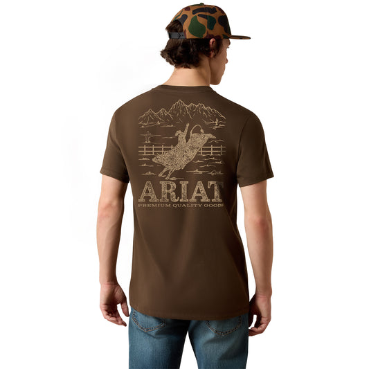 Men Mountain Bull T-Shirt Turkish Coffee 10080633