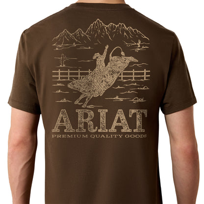 Men Mountain Bull T-Shirt Turkish Coffee 10080633