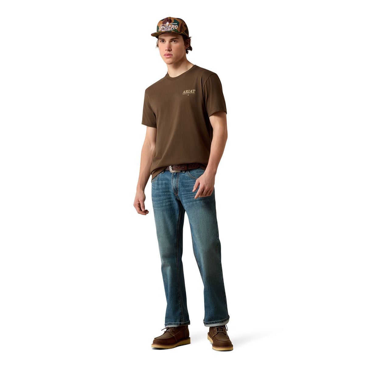 Men Mountain Bull T-Shirt Turkish Coffee 10080633