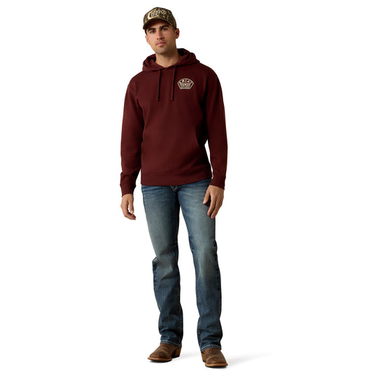 Men Roped Out Desert Badge Hood Bitter Chocolate 10080695