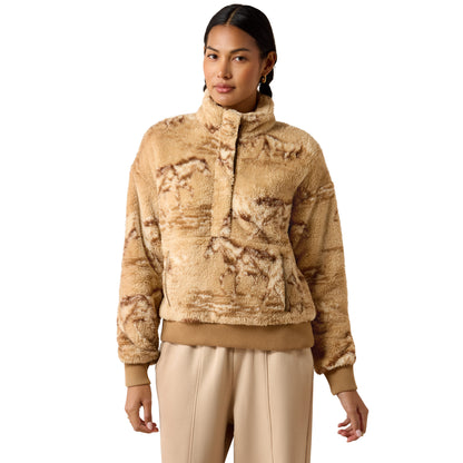 Women Berber Sweatshirt Wild Horses Print 10079409