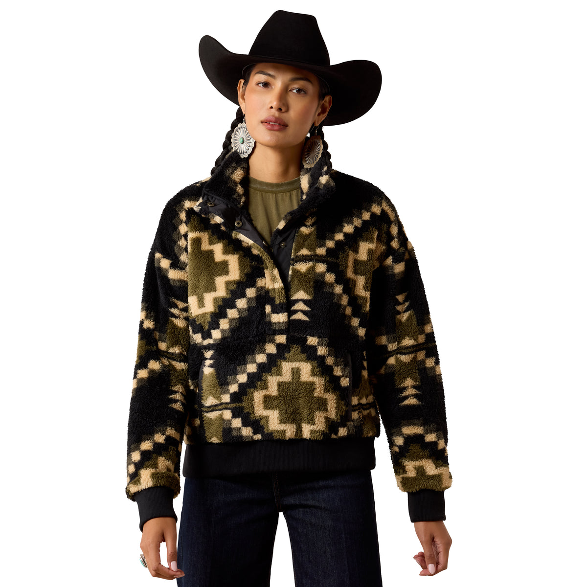 Ariat Berber Sweatshirt Gambit Southwest Print 10079622