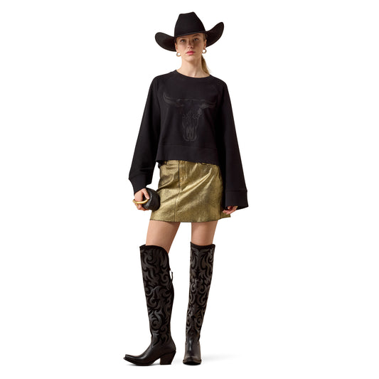 Women’s Steer Statement Sweatshirt Black 10080672
