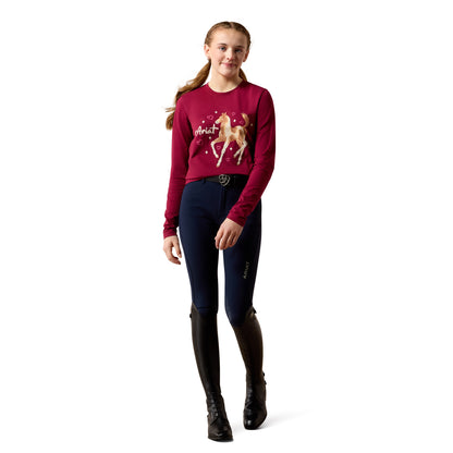 Girls Painted Dream Long Sleeve T-Shirt Beet Red 10079808