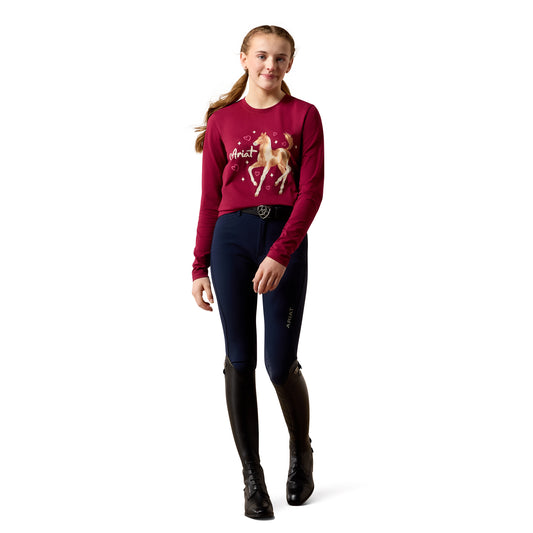 Girls Painted Dream Long Sleeve T-Shirt Beet Red 10079808