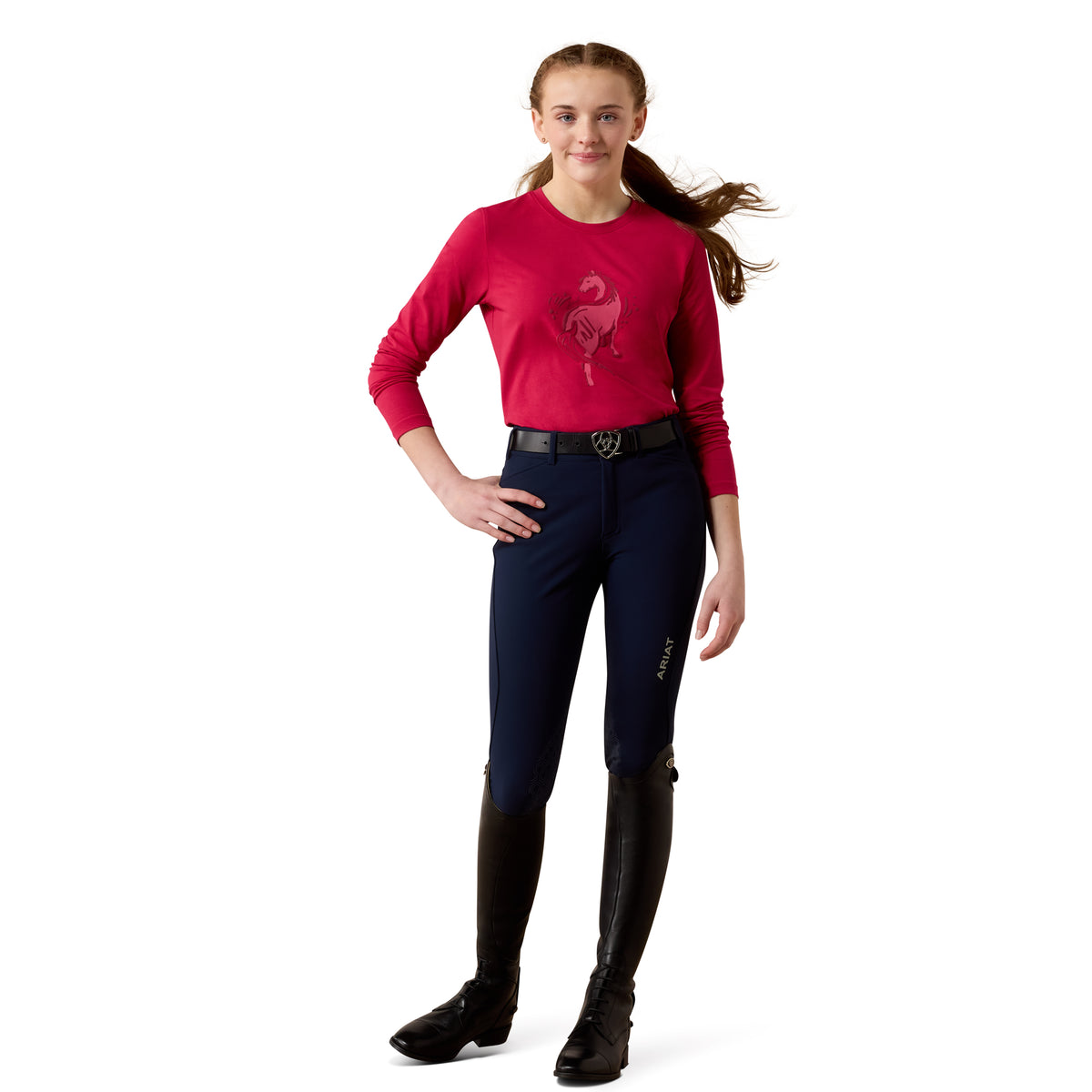 Girls Swish Long Sleeve T-Shirt Granita 10079817