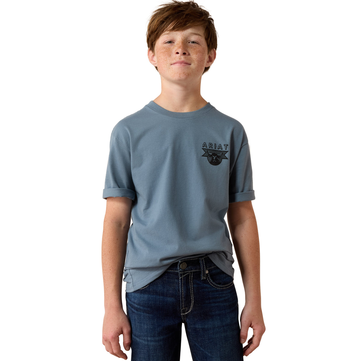 Ariat Boys Rope & Ride Short Sleeve Tshirt 10080600