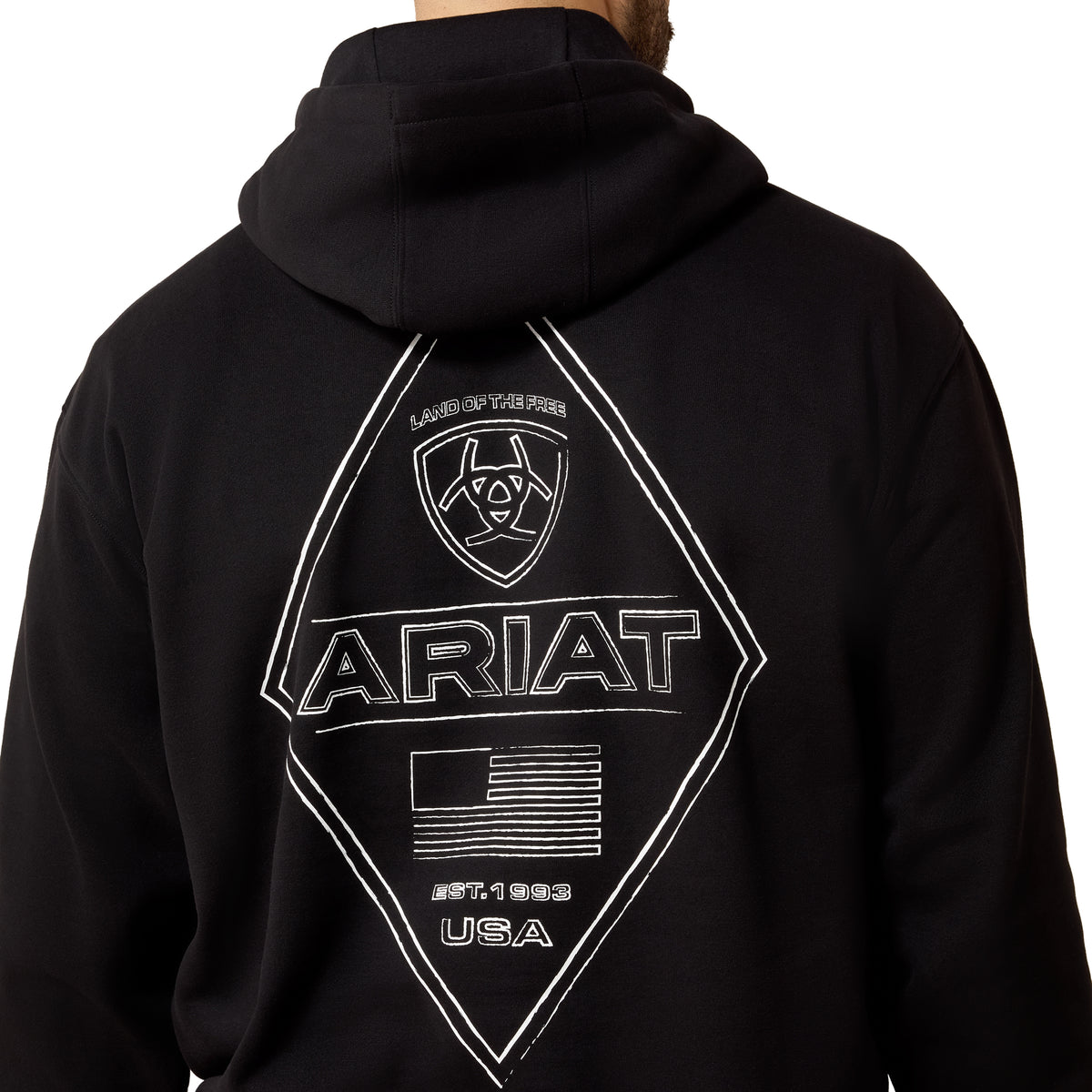 Men Chalk Diamond Patriot Hood Black 10081913