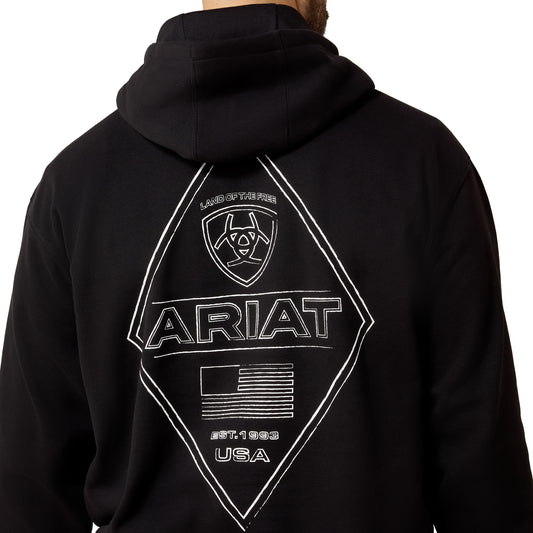 Men Chalk Diamond Patriot Hood Black 10081913