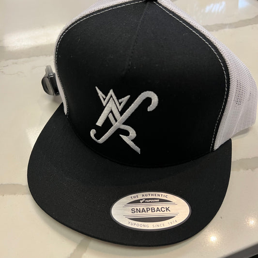 King Arctic X Rags White/BW Flat Bill Hat