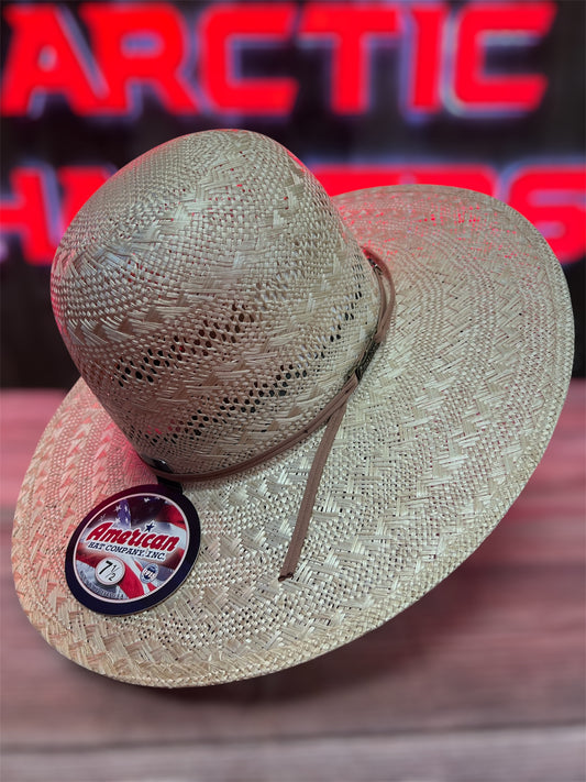 American Hat 1804 Straw 6" Open Crown