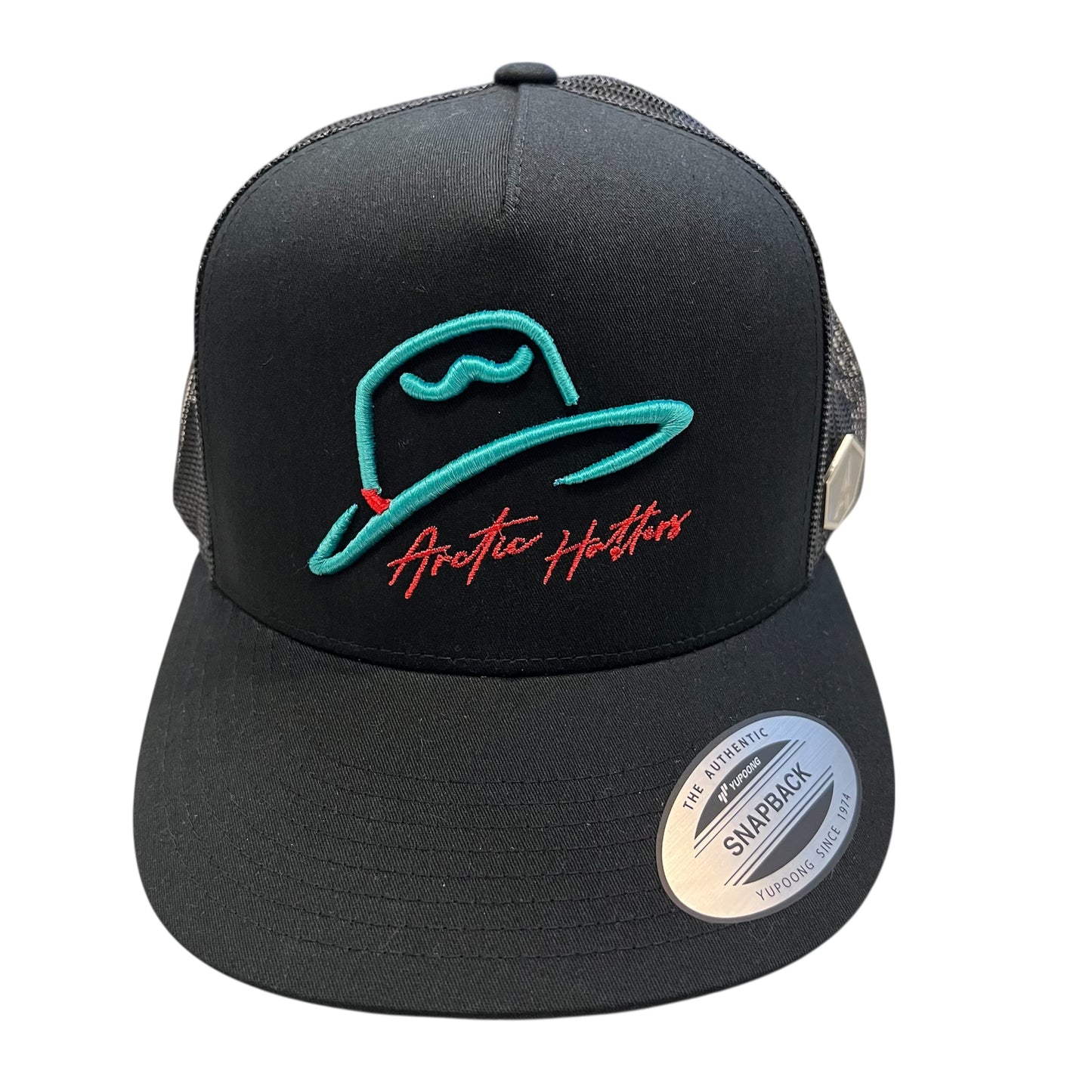 Arctic Hatters Neon Cutters 2.0 Black Trucker Hat