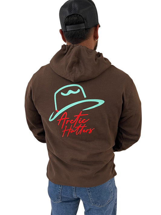 Arctic Hatters Neon Cutters 2.0 Brown Hoodie
