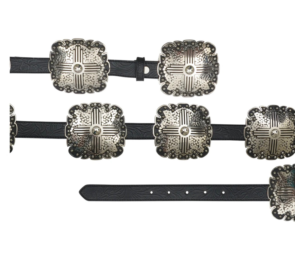 Angel Ranch DA3660 Black Concho Belt