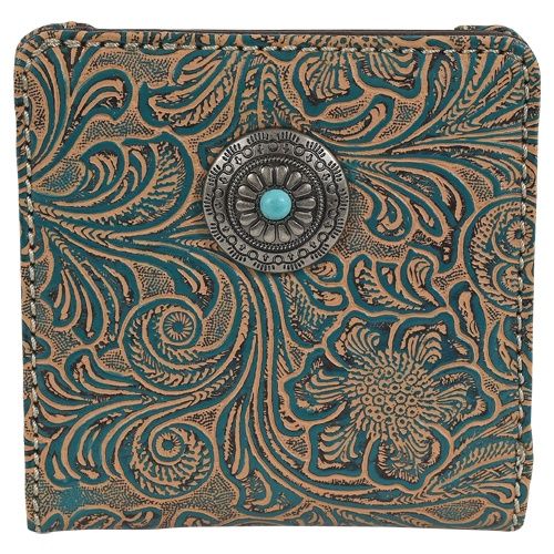 Justin Midi Wallet Embossed W/Concho 23055674W