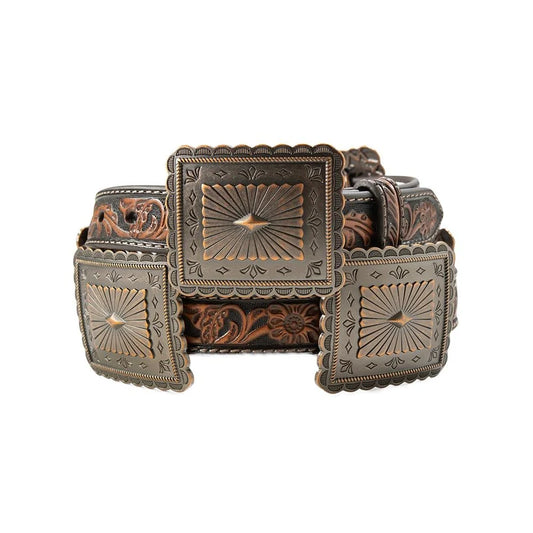 Women Scalloped Conch Belt A1567902
