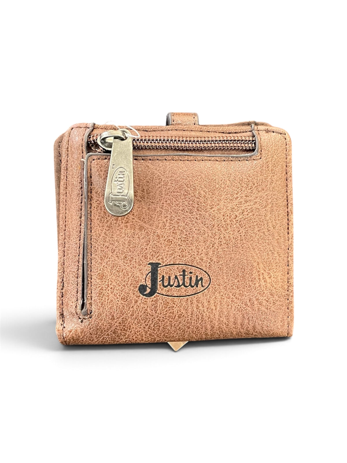 Justin Midi Bifold Wallet Saddle Brown Tooled 22081674W