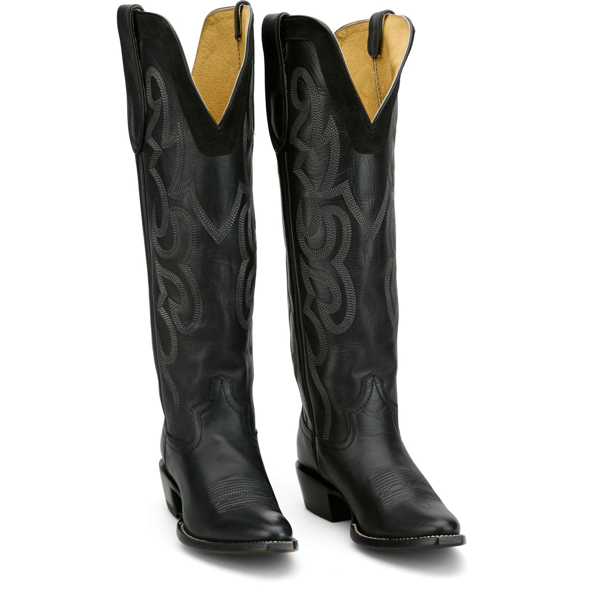Womens Ada Cowhide Boots Black VN4484L
