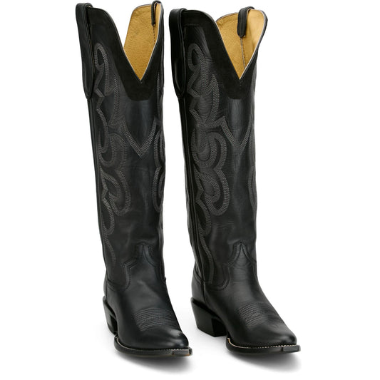 Womens Ada Cowhide Boots Black VN4484L