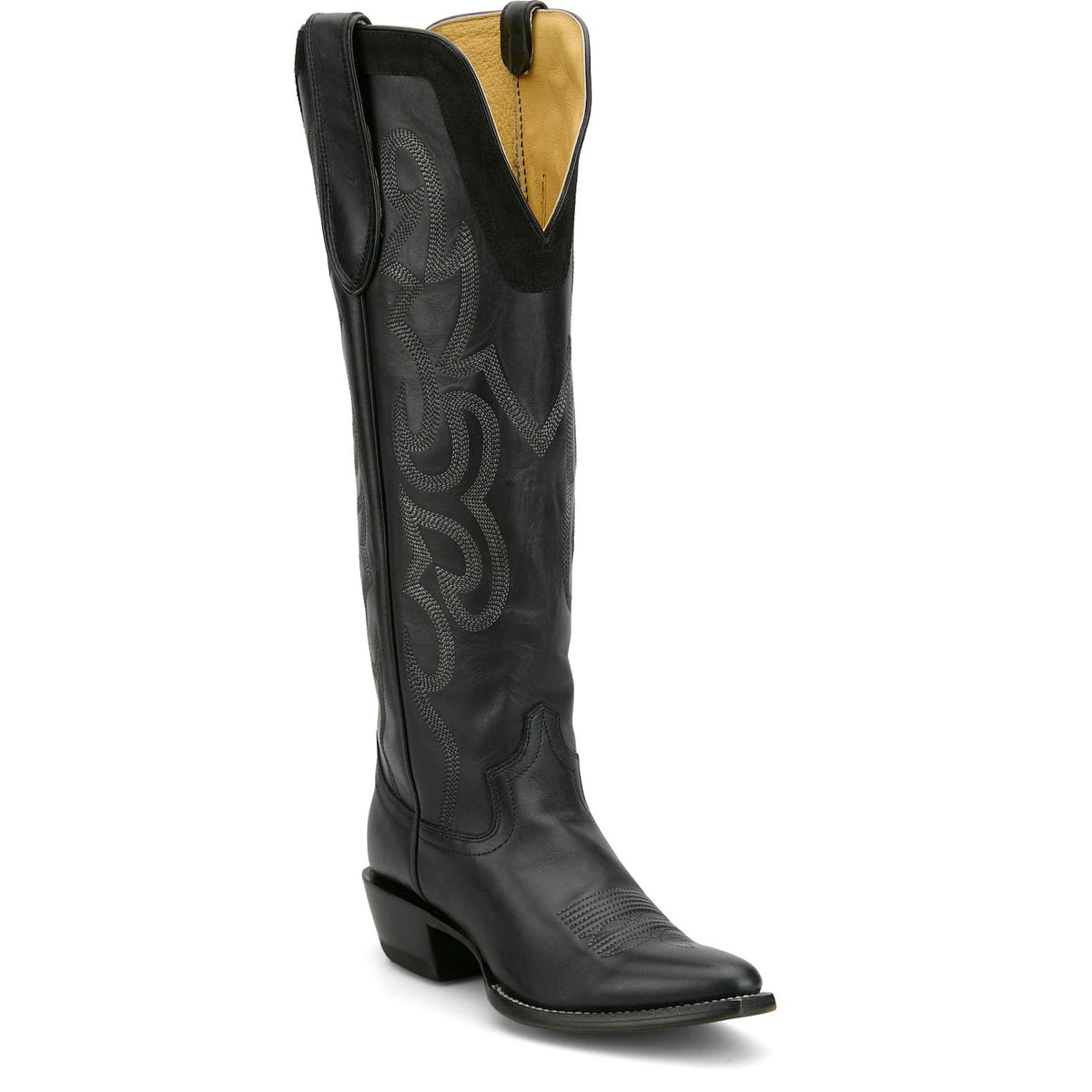 Womens Ada Cowhide Boots Black VN4484L