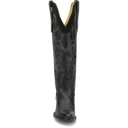 Womens Ada Cowhide Boots Black VN4484L