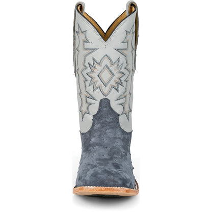 Men Carlos Navy Sueded Full Quill Ostrich HE6265