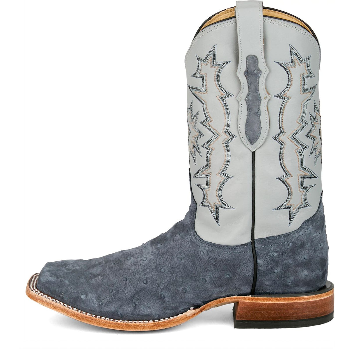 Men Carlos Navy Sueded Full Quill Ostrich HE6265