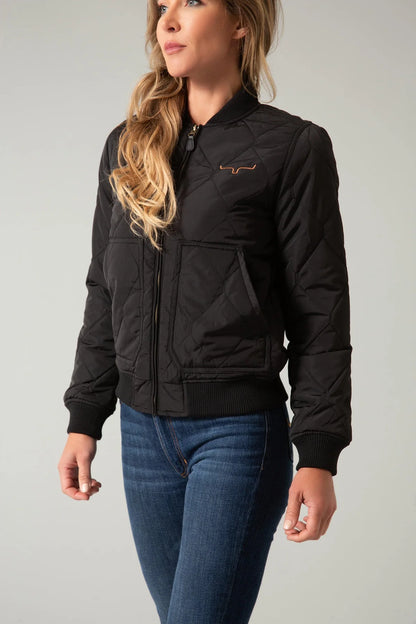 Women's Kimes Ranch Marinos Bomber Jacket BLACK