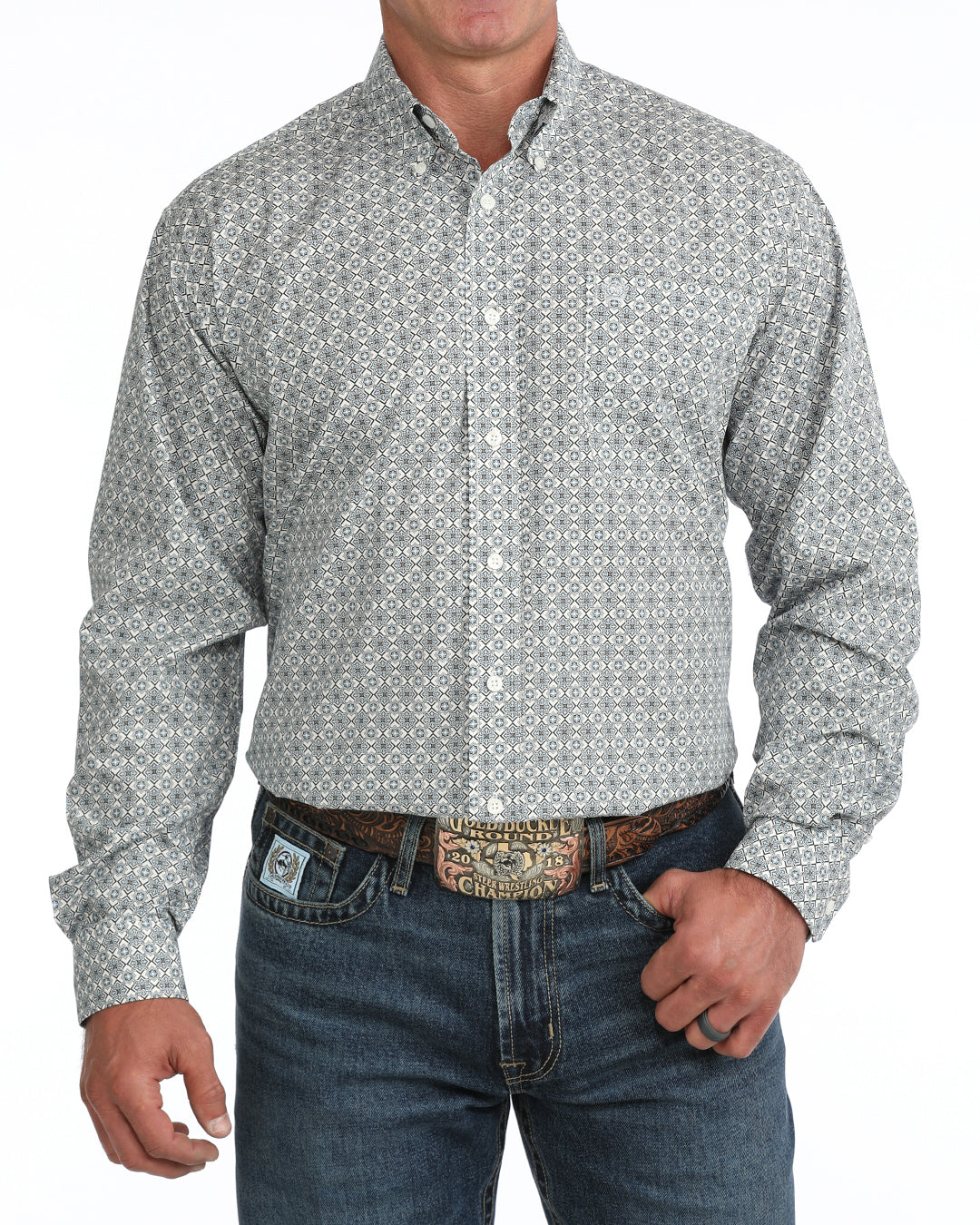 Men Classic Fit Button Down MTW1106155