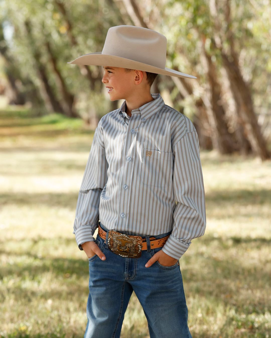 Boys Button Down Long Sleeve MTW7060428