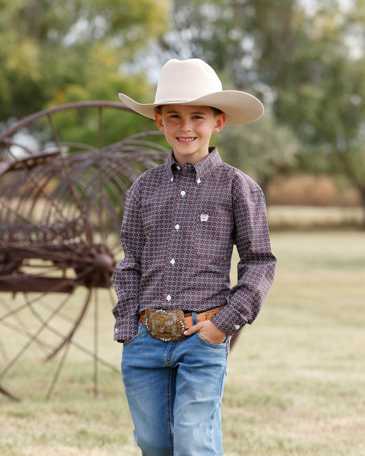 Boys Button Down Long Sleeve Shirt MTW7060433