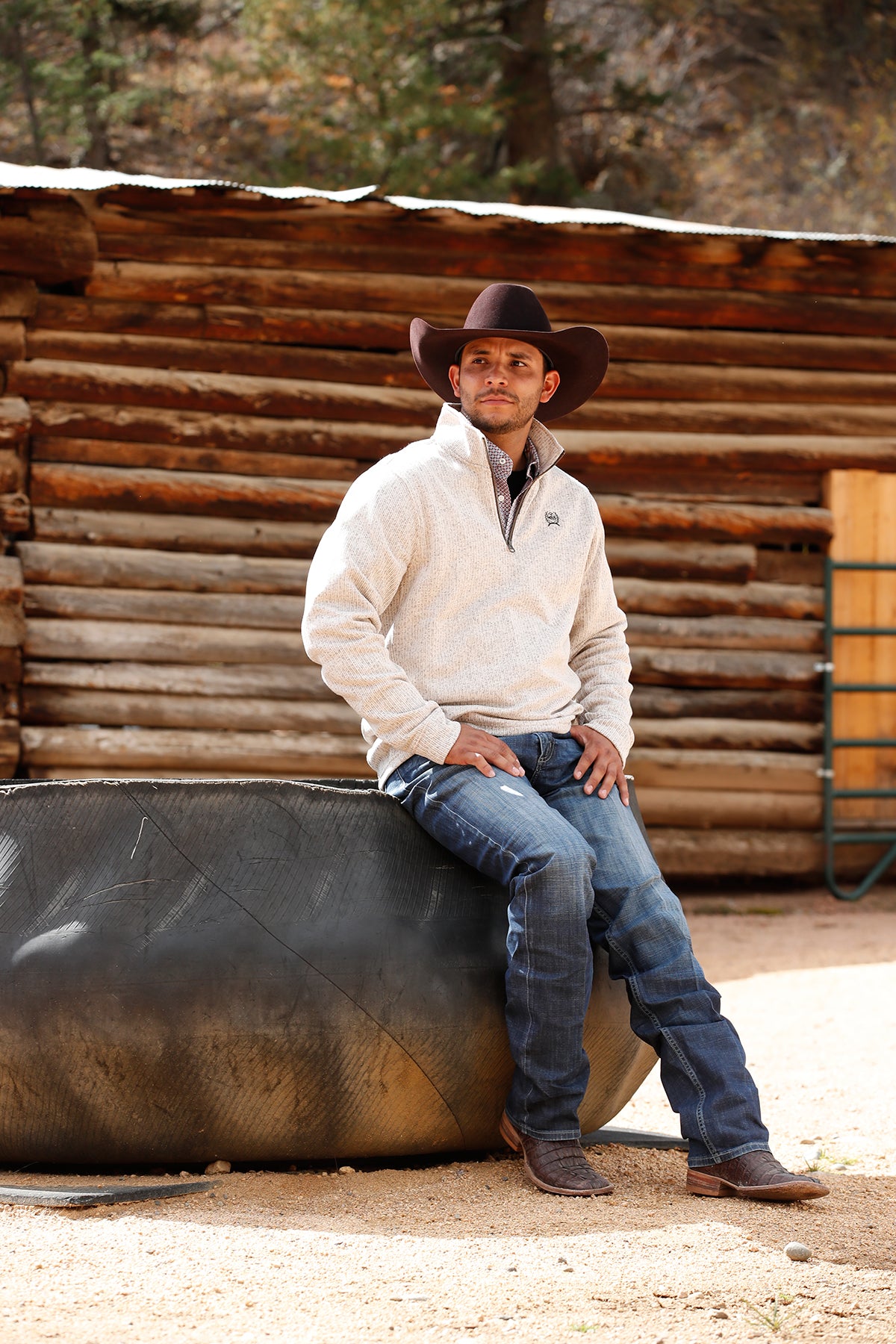 Mens 1/4 Zip Pullover Stone MWK1080013