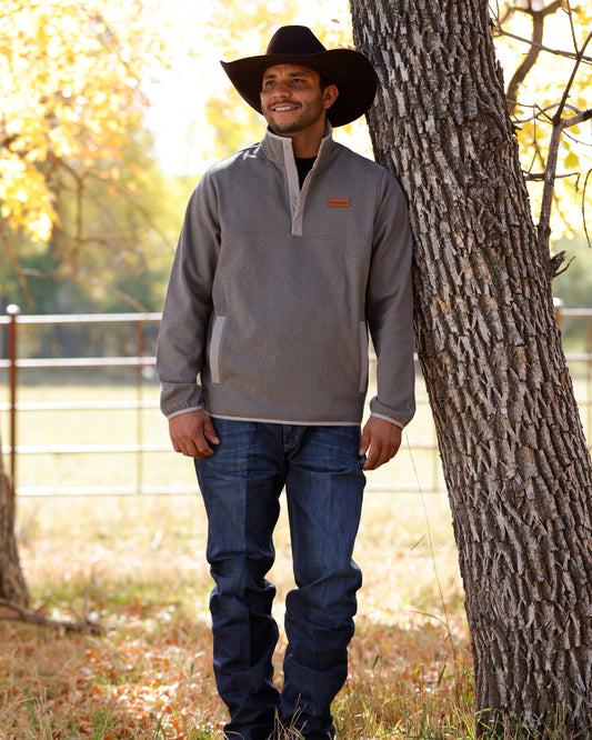 Men Chevron Pullover Gray MWK1534012