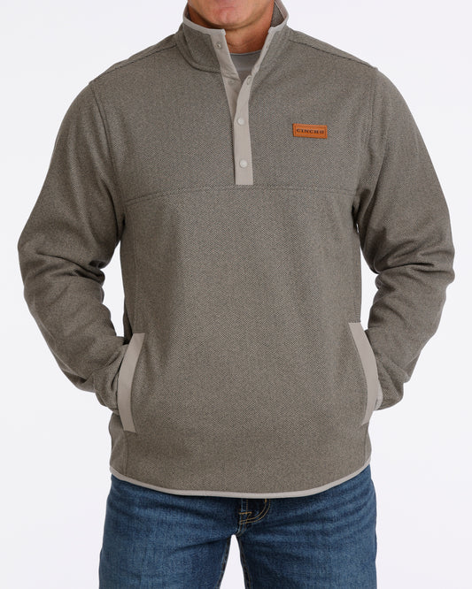 Men Chevron Pullover Gray MWK1534012