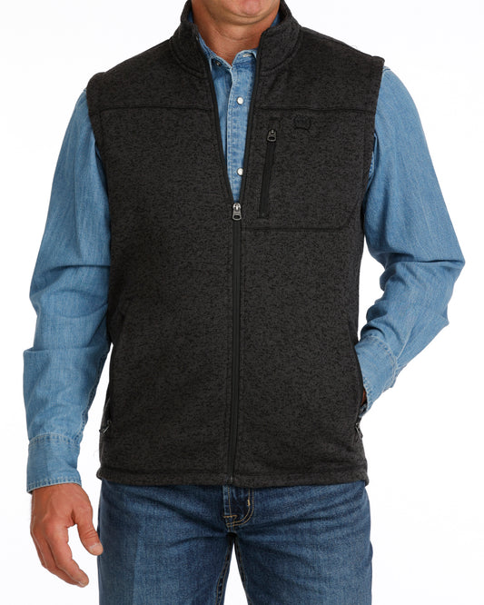 Men Lightweight Full Zip Vest Charcoal MWV1225007