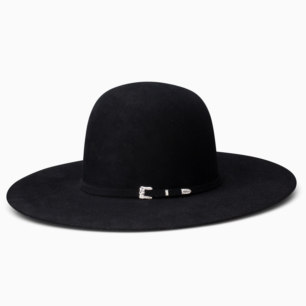 Resistol Black Gold 20X Sombrero de fieltro negro 6" Corona abierta