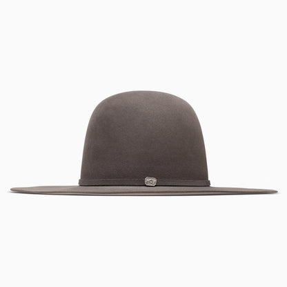 Resistol Chute Boss 10X Charcoal Felt Hat 4 1/4" Brim 6" Open Crown